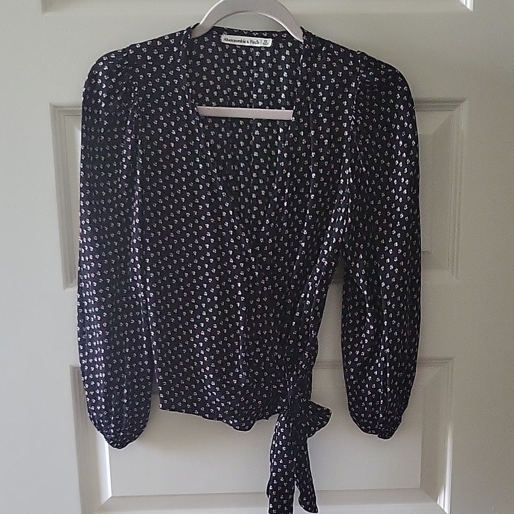 Aberceombie & Fitch Floral Print Wrap Top
